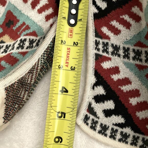 Peruvian Connection Open Cardigan Womens MEDIUM Southwestern Aztec Boho - Picture 9 of 9